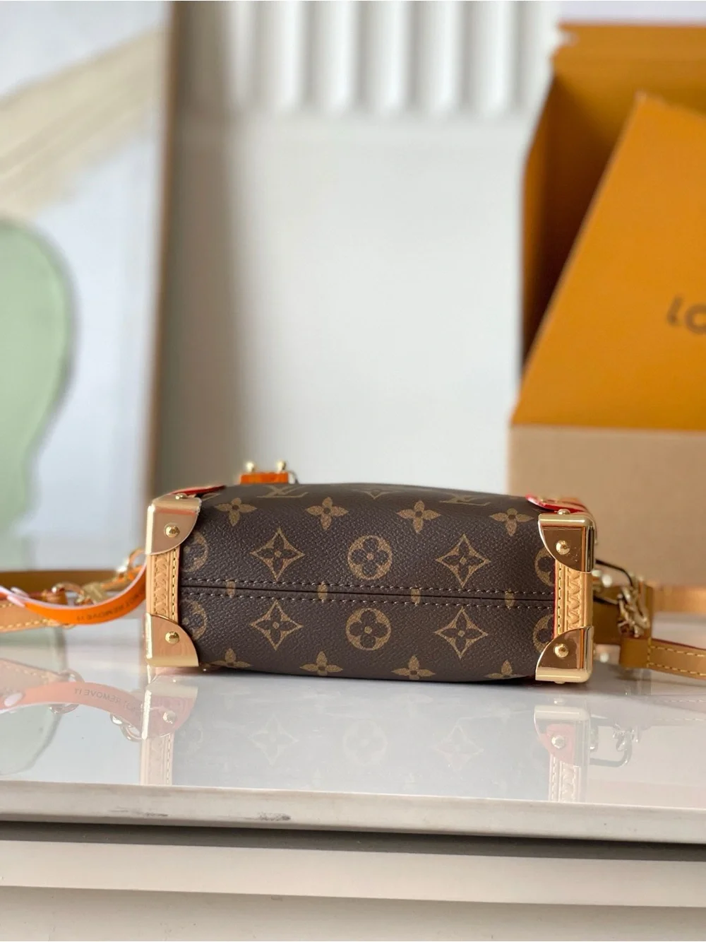 Louis Vuitton Monogram Petite Trunk Crossbody in Brown